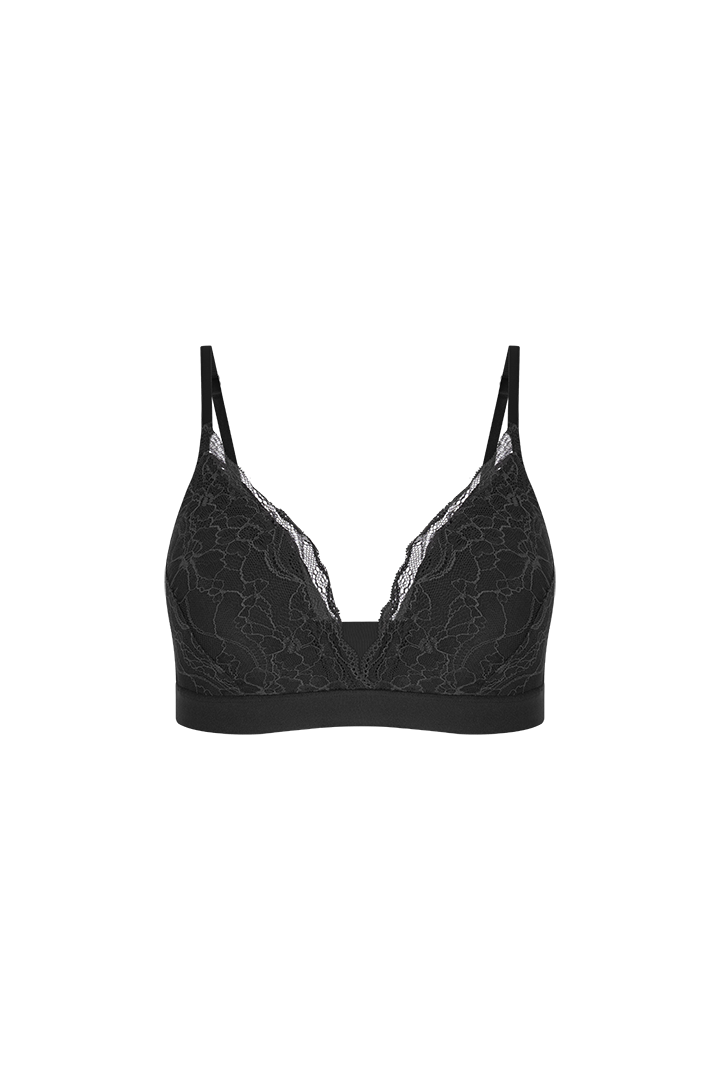 Bralette de encaje y microfibra de lujo (011401)