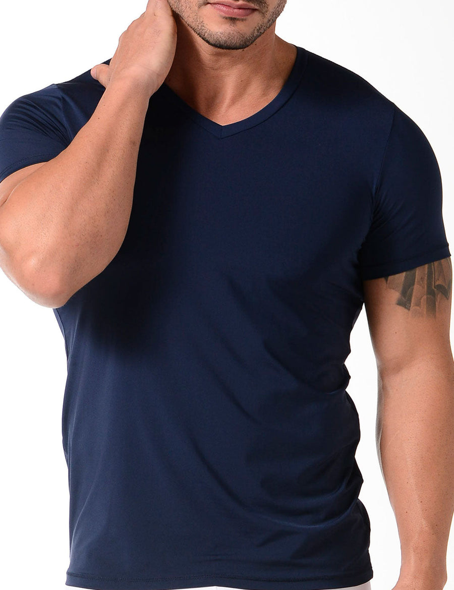 Camiseta cuello V (3987)