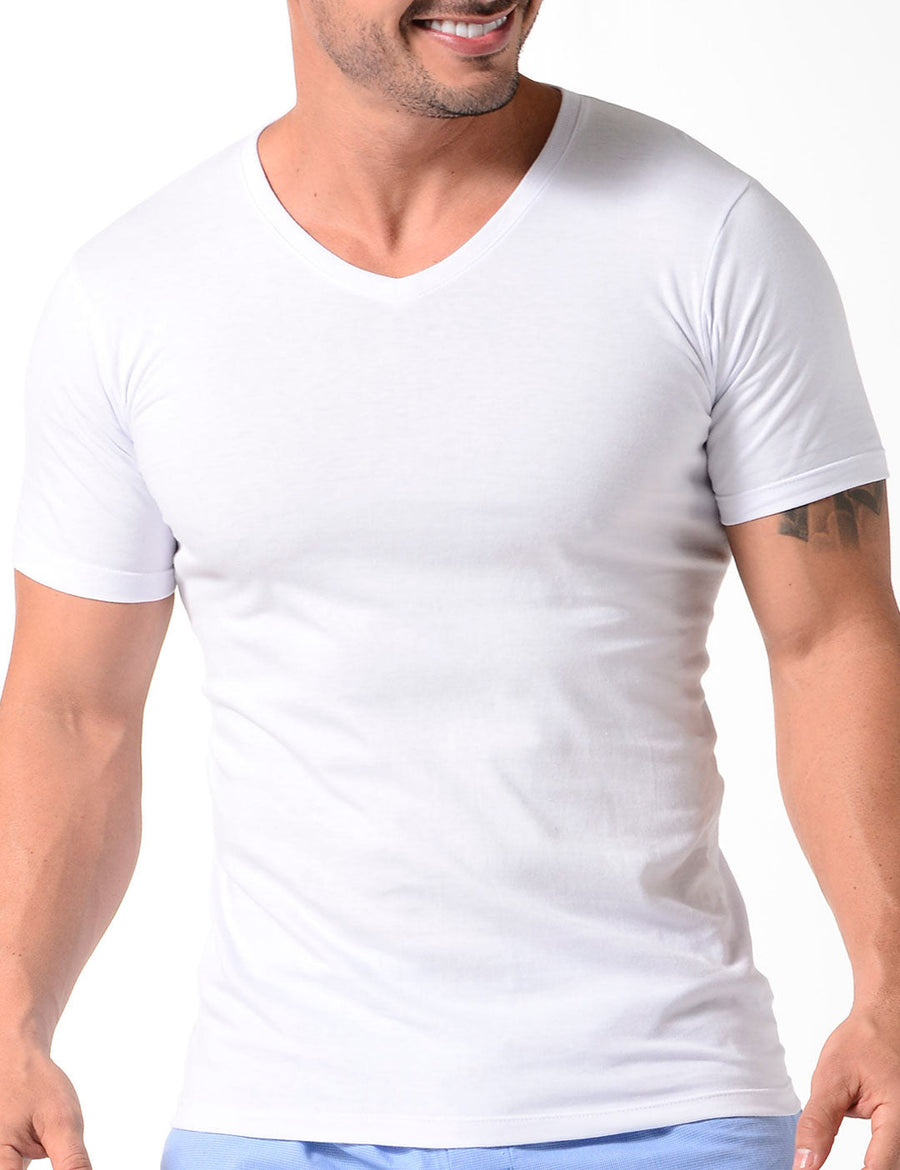 Camiseta cuello V (4901)